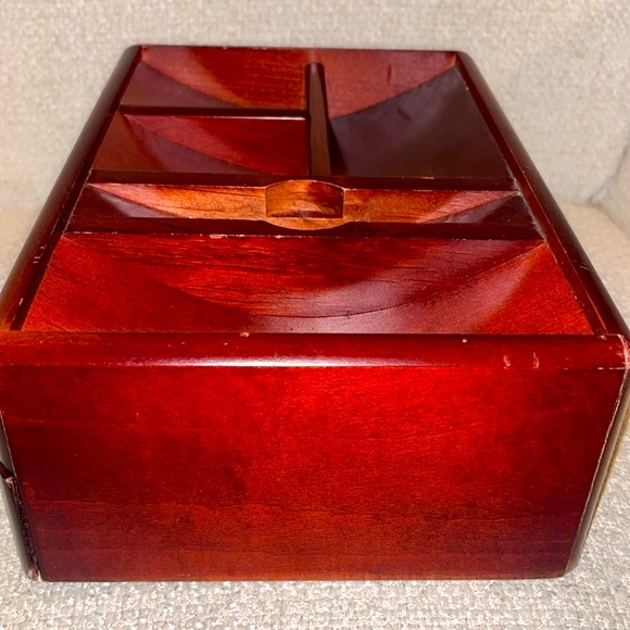 Vintage Wooden Desk top Organizer with Drawer